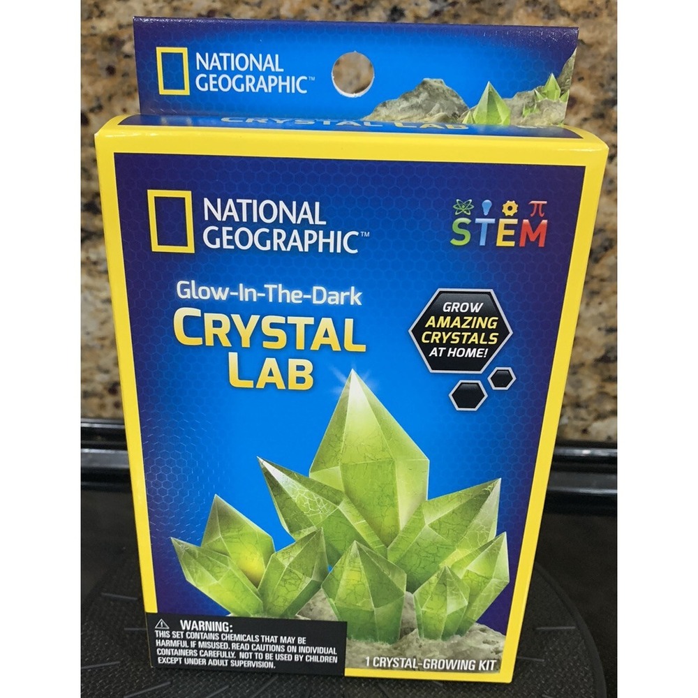 National Geographic STEM Green Crystal Growing Lab DIY Crystal Creation [B46]